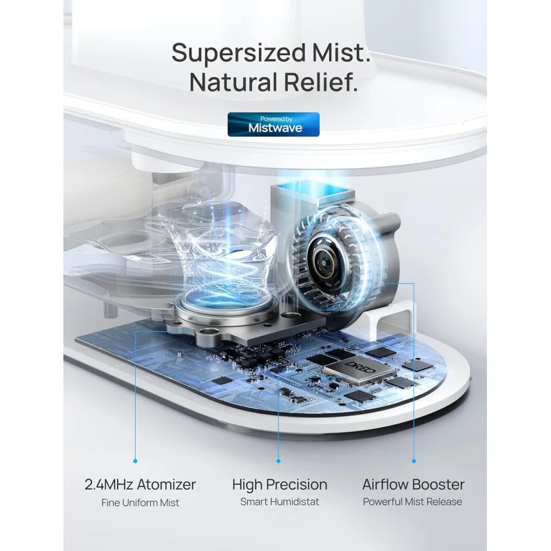 Dreo 4L Smart Humidifier – Quiet Supersized Cool Mist Ultrasonic w/ Diffuser and Nightlight