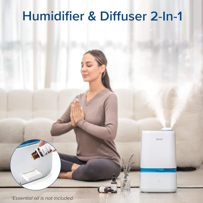 LEVOIT Humidifiers for Bedroom Large Room and Essential Oil Diffuser