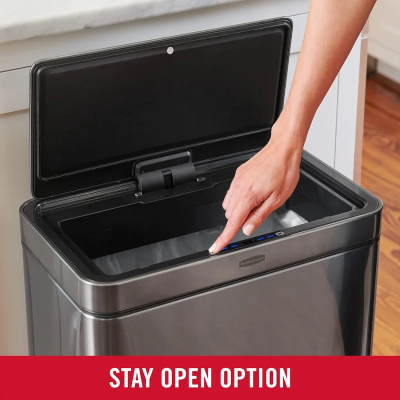 Rubbermaid Elite Stainless Steel Sensor Trash Can