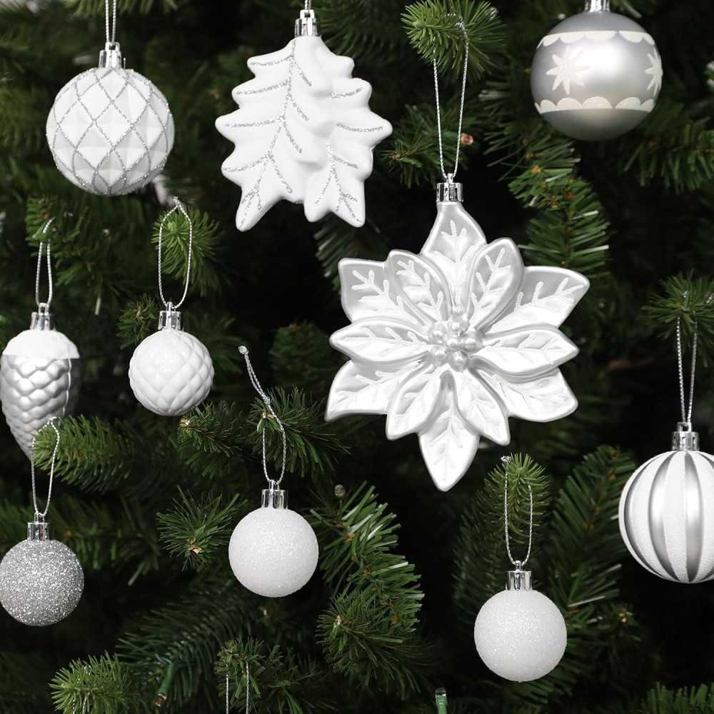 106ct Colorful Shatterproof Christmas Ornaments Set | TekChoice Electronics