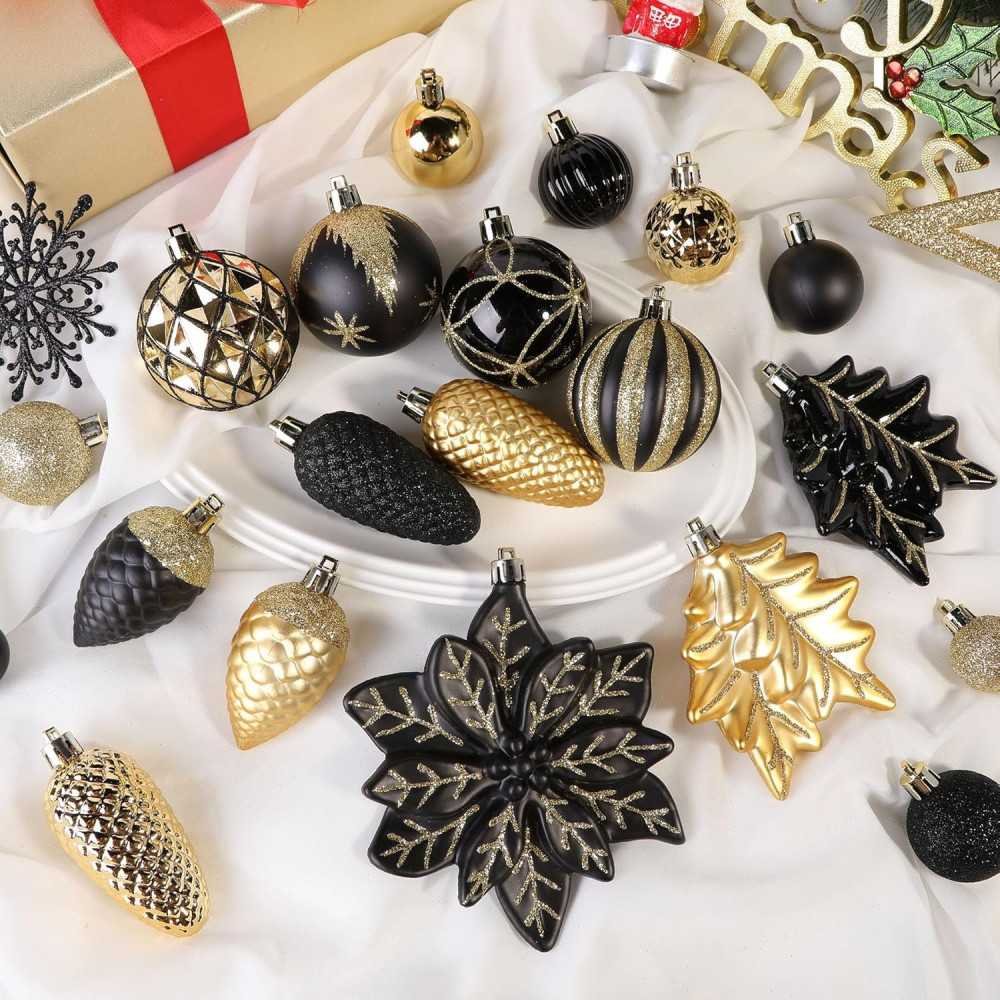 106ct Colorful Shatterproof Christmas Ornaments Set | TekChoice Electronics