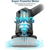 Electric Spin Scrubber: Upgrade LED Display 3 Speeds Cordless Cleaning Brush w/ 8 Replaceable Brush Heads