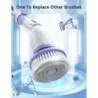 Electric Spin Scrubber: Cordless Cleaning Brush w/ Adjustable Extension Arm and 4 Replaceable Cleaning Heads