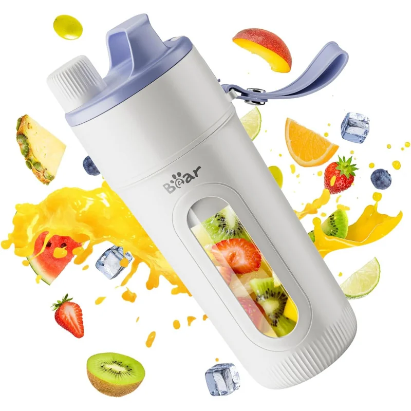 Electric Mini Personal Size Blender for Smoothies, Shakes, and Fruit