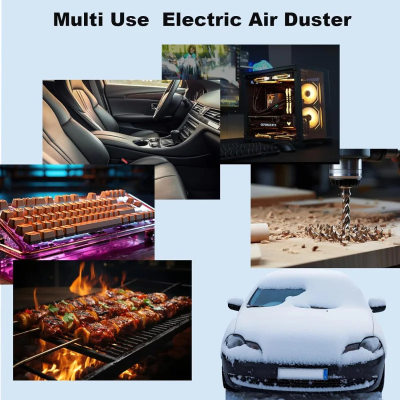 Electric Air Duster – w/ 130000RPM and 3 adjustable gears