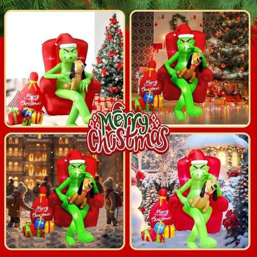 6 FT Christmas Inflatable with Built-in LED Lights | TekChoice Electronics