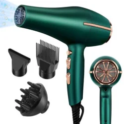Slopehill 1800W Professional Ionic Hairdryer: Equipped w/ 3 magnetic attachments