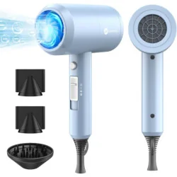 Wavytalk Professional Ionic Hair Dryer Blow Dryer w/ Diffuser and Concentrator for Curly Hair