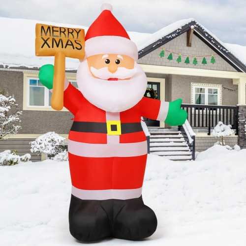 8 FT Christmas Inflatable Santa Claus for Merry Xmas Lawn Decor