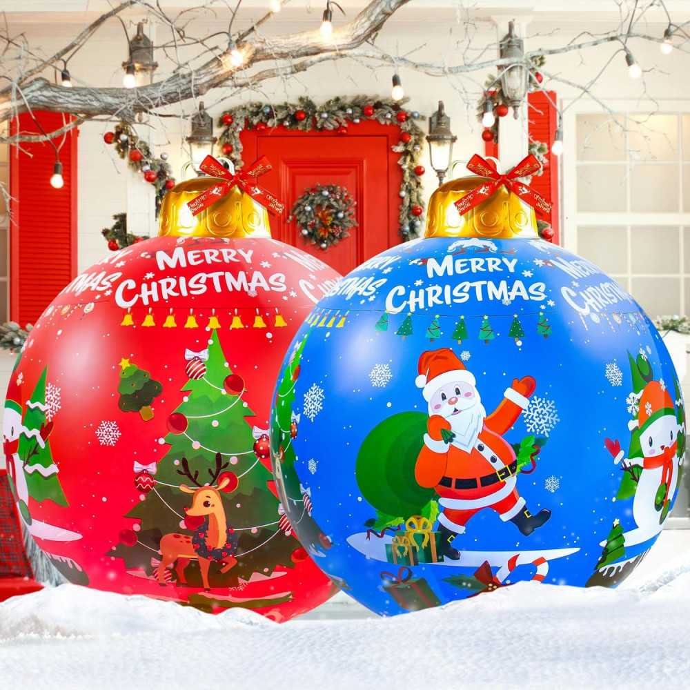 2 Giant 24 Inch Inflatable Christmas Ornaments | TekChoice Electronics