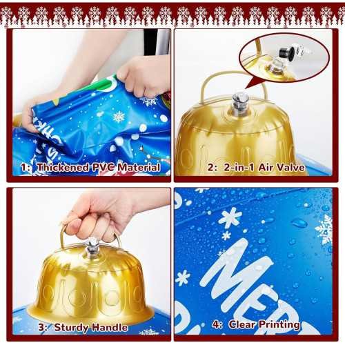 2 Giant 24 Inch Inflatable Christmas Ornaments | TekChoice Electronics