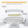 4500 Lumen LED Security Lights w/ Motion Sensor for Maximum Home Safety and Convenience