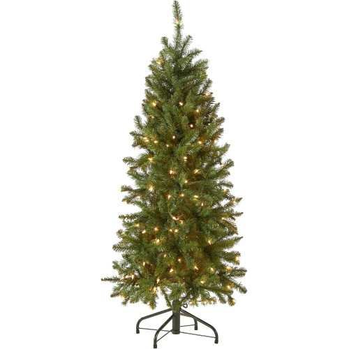 Kingswood Fir Artificial Christmas Tree with White Lights and Stand | TekChoice Electronics