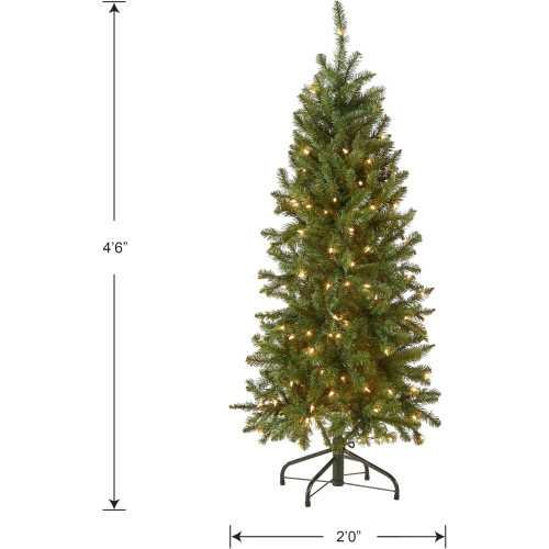 Kingswood Fir Artificial Christmas Tree with White Lights and Stand | TekChoice Electronics