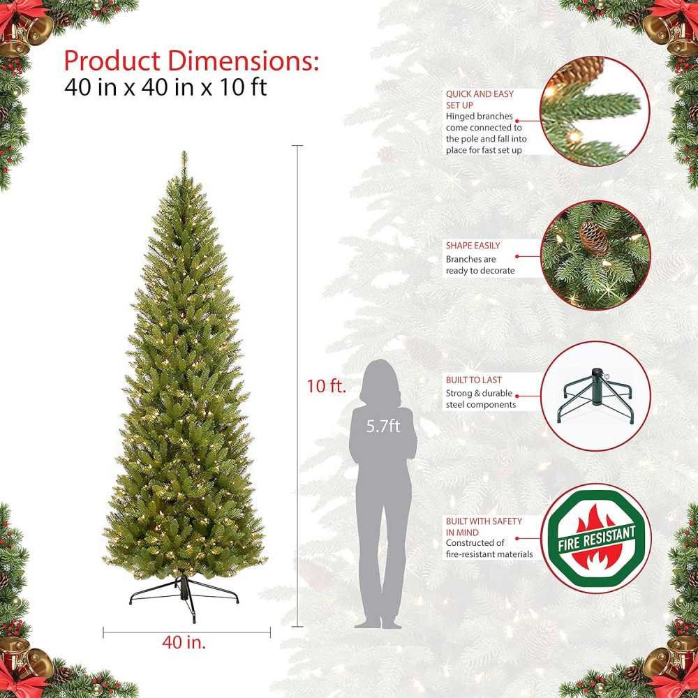 Pre-Lit Fraser Fir Pencil Christmas Tree | TekChoice Electronics