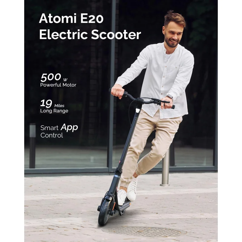 Electric Commuter Scooter w/ Long Range, Speed, and Safety Features