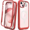 iPhone 15 / Plus Case - Full Body Rugged Protection w/ Touch Sensitive Screen & Camera Lens Shields