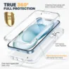 iPhone 15 / Plus Case - Full Body Rugged Protection w/ Touch Sensitive Screen & Camera Lens Shields