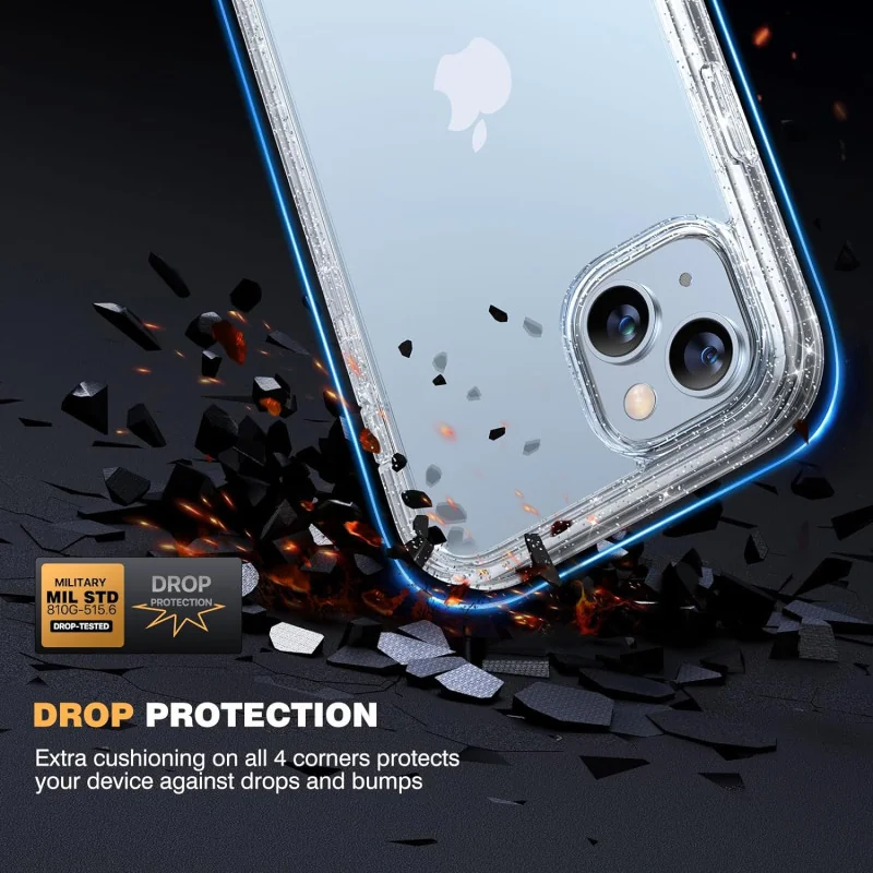 iPhone 15 / Plus Case - Full Body Rugged Protection w/ Touch Sensitive Screen & Camera Lens Shields