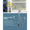 Stainless Steel Kitchen Faucet w/ Pull-Down Sprayer