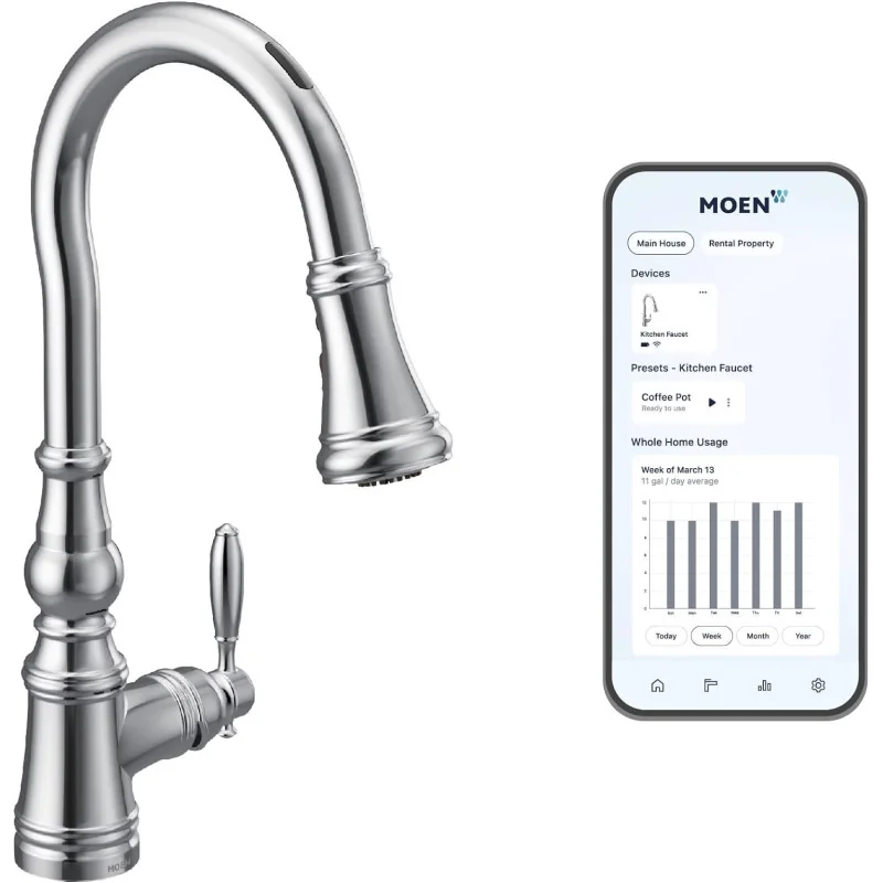 Moen's Weymouth Smart Faucet w/ Touchless Technology and Voice Control