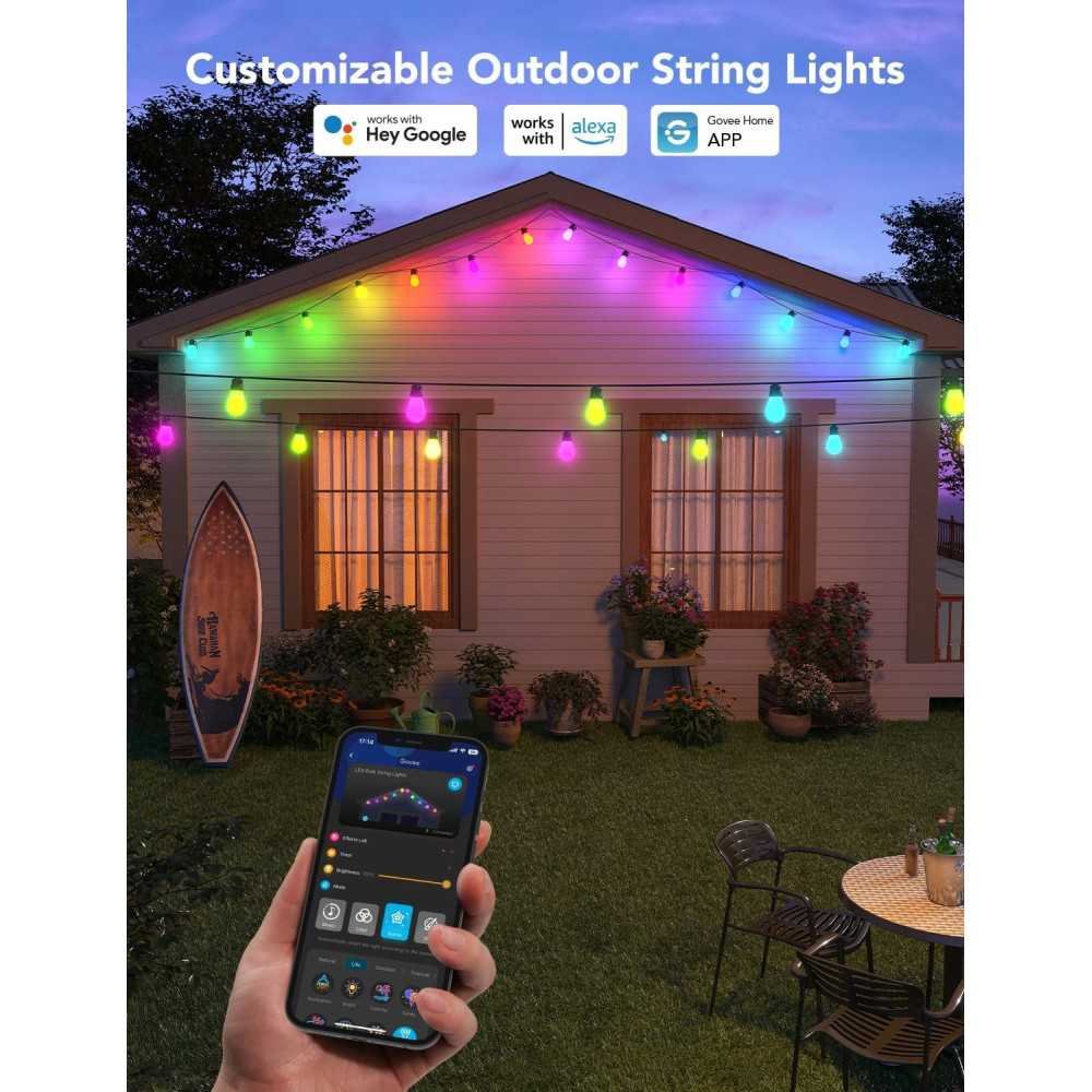 Govee H7020 Smart Outdoor String Lights