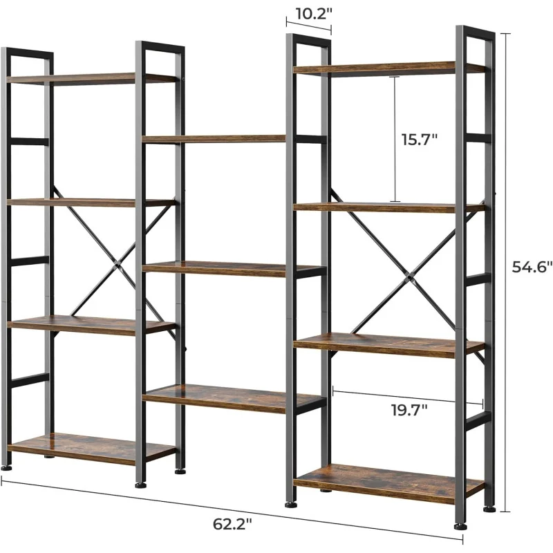 Bookcase w/ Multiple Open Display Shelves