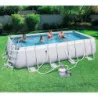 Bestway Oval Above Ground Pool Set w/ Filter Pump & ChemConnect Dispenser