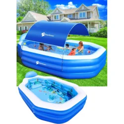 Elinoover Oversized Inflatable Pool for Kids and Adults