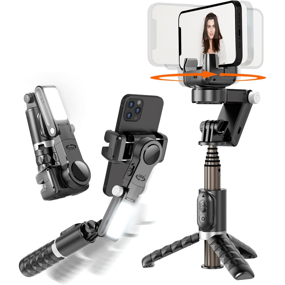 2-Axis Gimbal Stabilizer and Selfie Stick Combo
