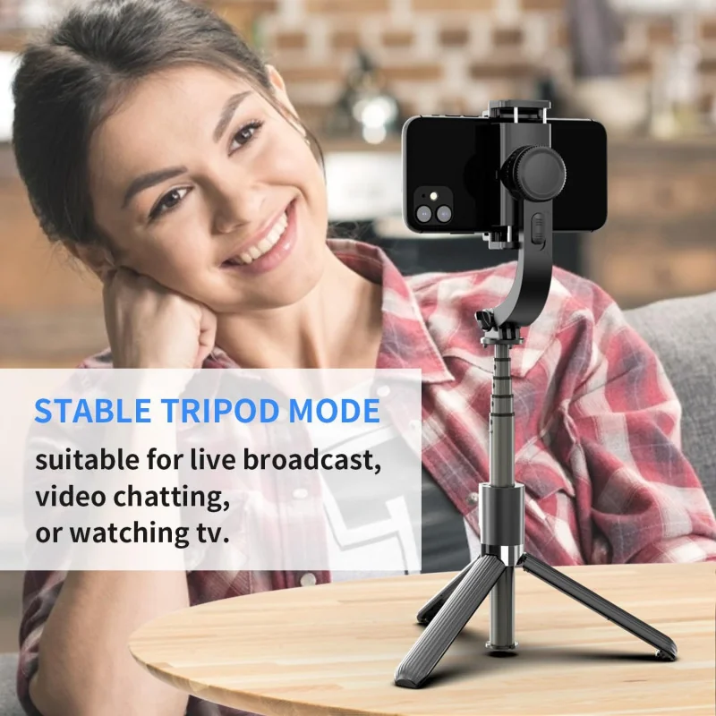 Smartphone Gimbal Stabilizer w/ Selfie Stick and Tripod Combo