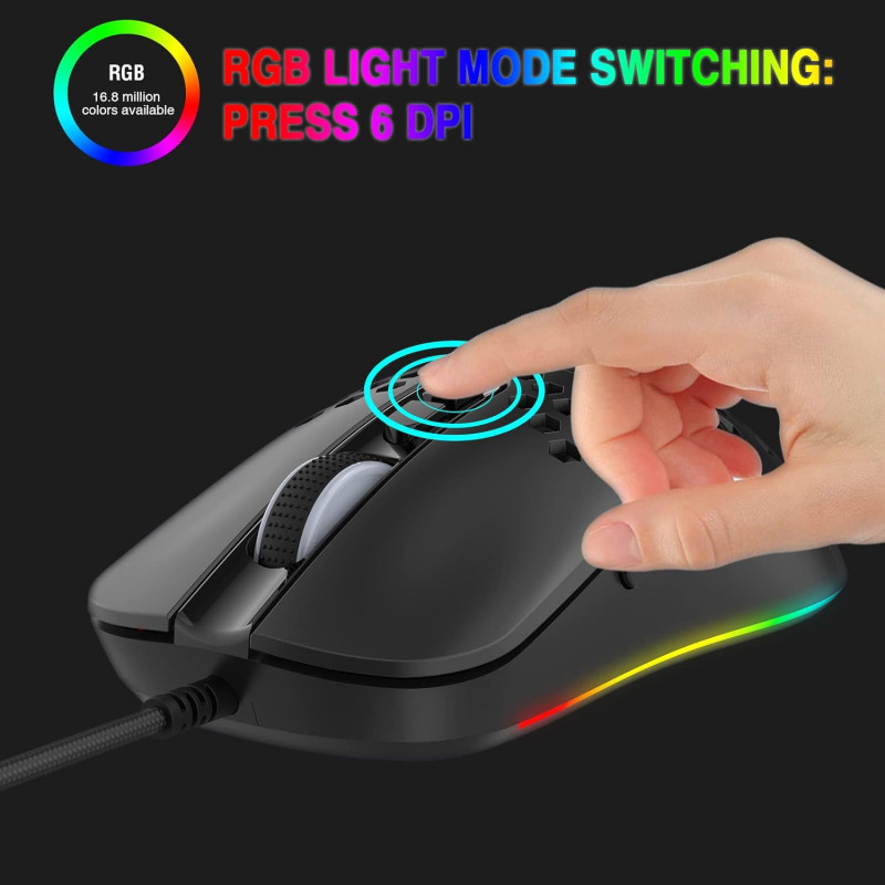 RaceGT Wired RGB Gaming Mouse