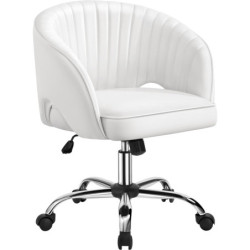 Mesh Office Chair - Adjustable Headrest w/ Flip-Up Arms, Tilt Function, Lumbar Support and PU Wheels