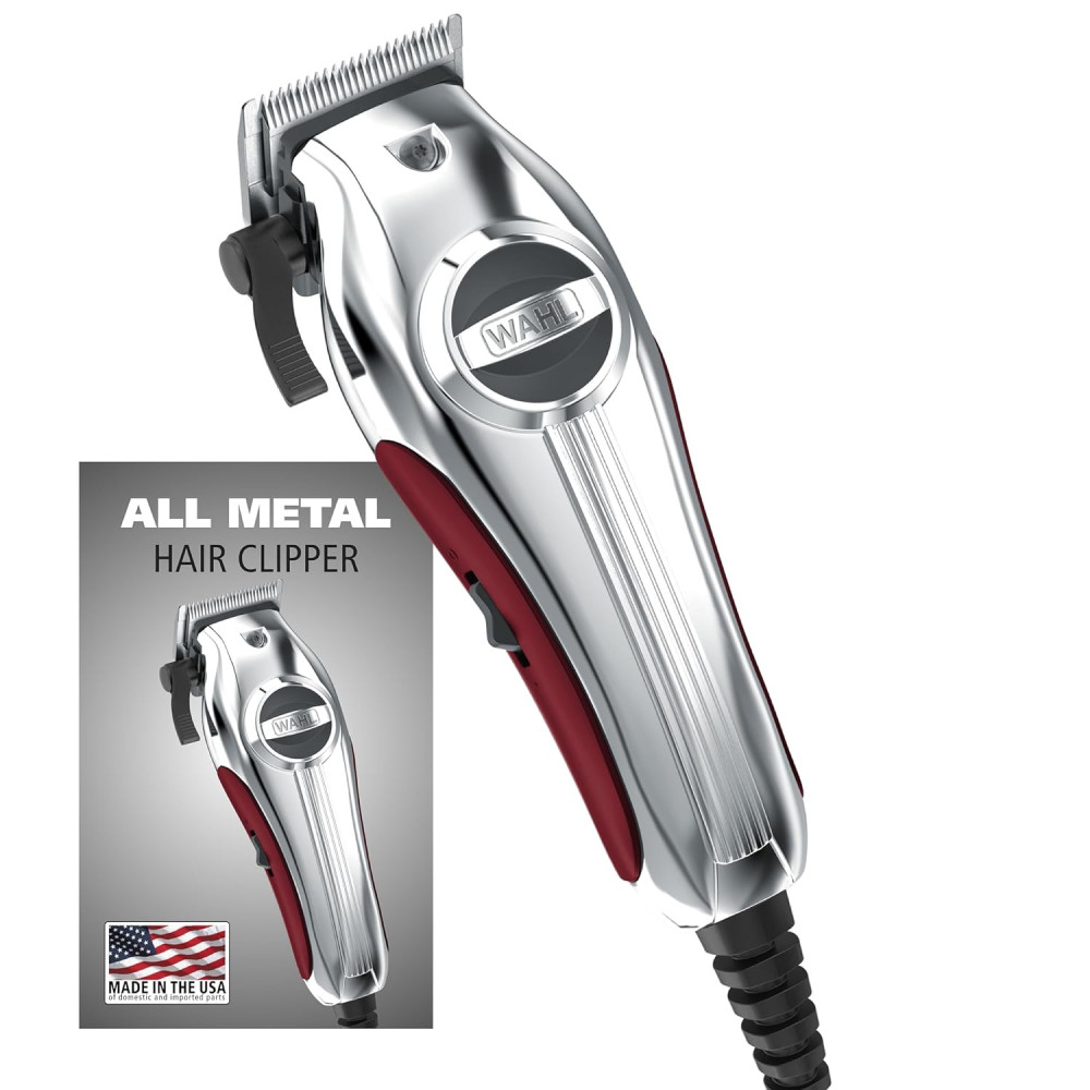 Wahl USA Pro Hair Clippers w/ Ultra Quiet Operation & Metal Housing