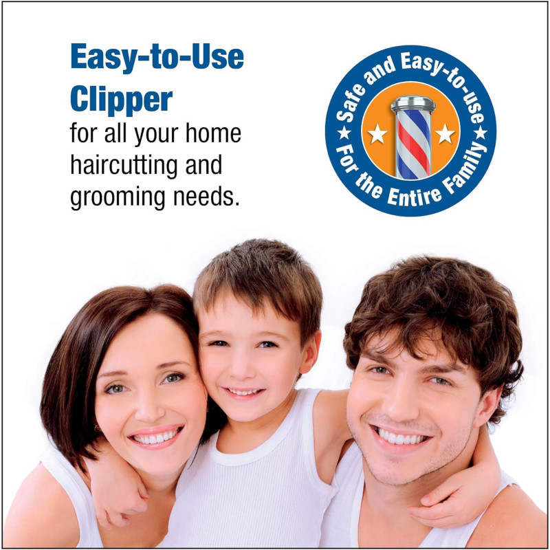 ConairMAN Simple Cut 10-Piece Home Hair Cutting Clippers Kit