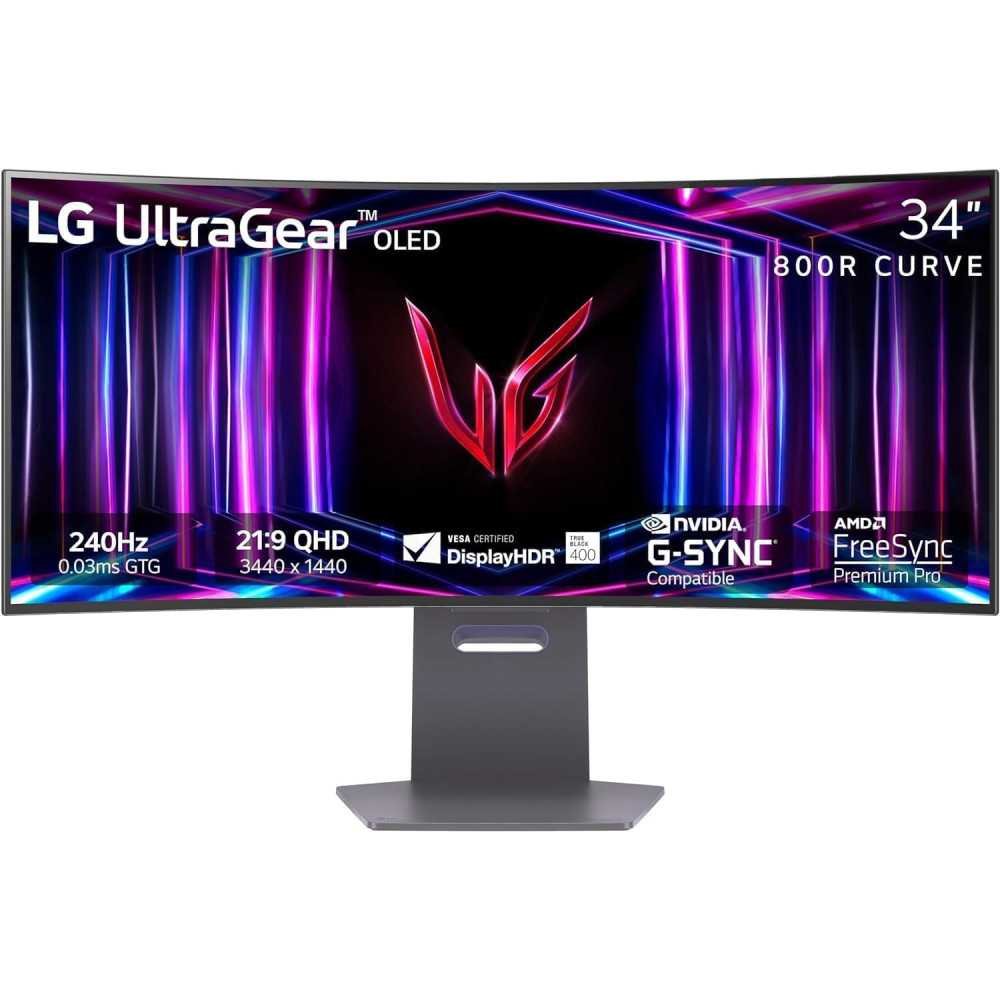 LG Ultra Wide A True Black Curved Gaming Monitor with 240Hz, FreeSync, and G-Sync Compatibility | TekChoice Electronics