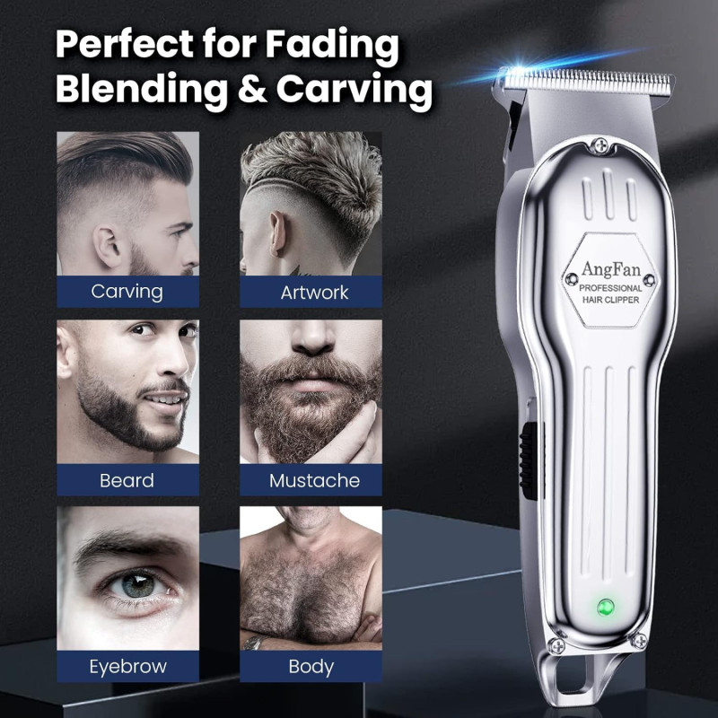 Cordless Hair Clippers & Beard Trimming Kit for Barber-Quality Results at Home