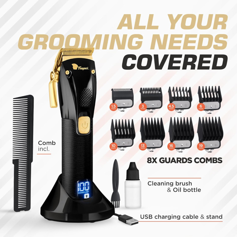 Turbo Power Cordless Hair Clippers for a Professional Cut Every Time