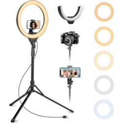 Rechargeable 60 LED Clip-On Ring Light