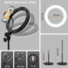 Desk Ring Light Stand for Zoom Calls, Live Streaming, and Makeup Tutorials