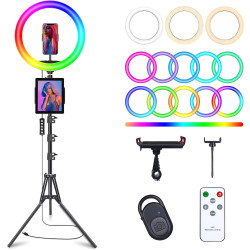 10 in Dimmable LED Ring Light for Professional Videos and Stunning Photos