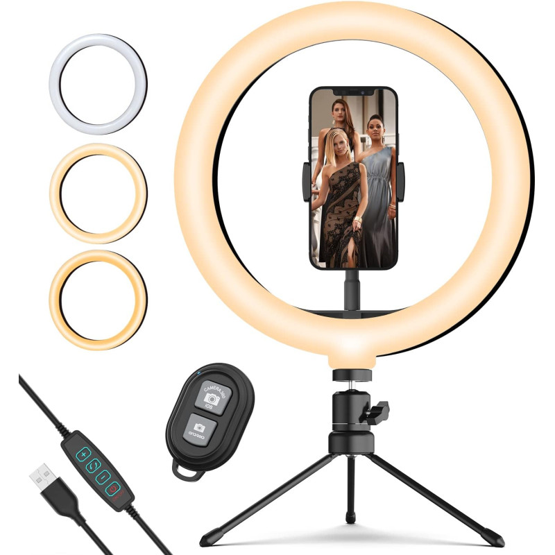 Ring Light Setup for Photography, Selfies, and Live Streaming