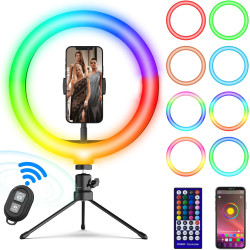 10 in Selfie Ring Light with Tripod Stand and Phone Holder