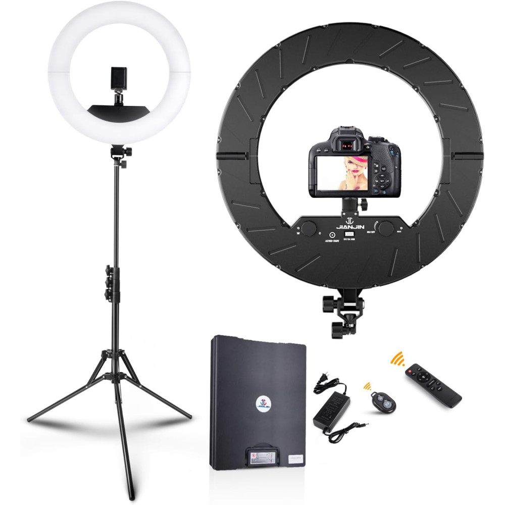 18 in Ring Light Kit for Professional Lighting in YouTube, TikTok, and Self-Portrait Photography