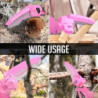 (Pink) Lightweight Mini Chainsaw - Cordless Electric Handheld