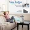 Portable Air Conditioner w/ Remote Control and Colorful Night Light