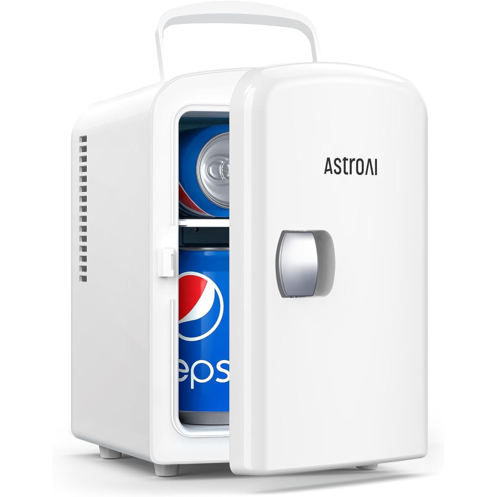 AstroAI Mini Fridge - For Skincare, Beverage, Food, Home, Office and Car, ETL Listed