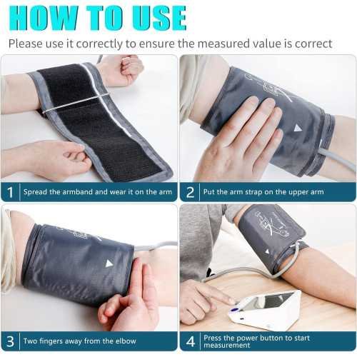 XL Blood Pressure Monitor with XL Cuff for Big Arms and Multi-User Memory Function | TekChoice Electronics