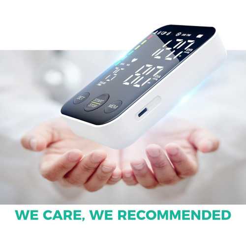 Upper Arm Blood Pressure Monitor with Memory Storage and Large LED Display | TekChoice Electronics
