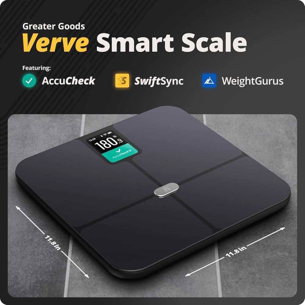 Smart Digital Bathroom Scale: Track BMI, Body Fat, Muscle Mass, and Sync Data | TekChoice Electronics